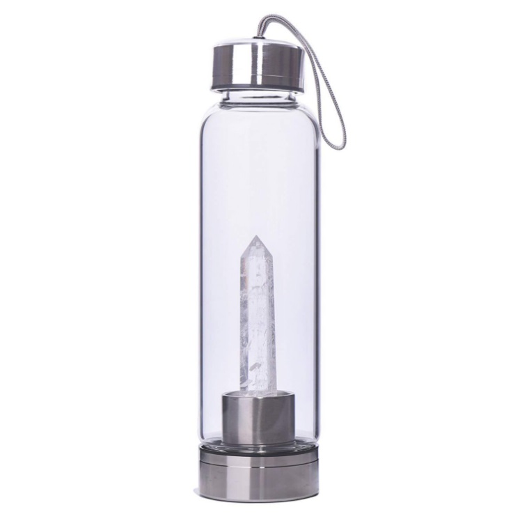 Energy Cup Hexagonal Column Crystal Glass Bottle Health Water Cup