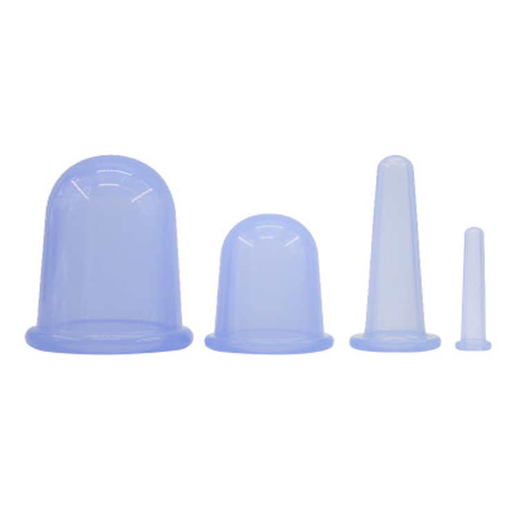 Silicone Facial Cupping 4 Cups Silicone Cupping Set